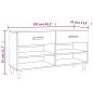 vidaXL Schuhschrank Hochglanz-Weiß 102x35x55 cm Holzwerkstoff vidaXL Schuhschrank Hochglanz-Weiß 102x35x55 cm Holzwerkstoff