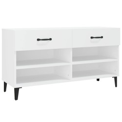vidaXL Schuhschrank Weiß 102x35x55 cm Holzwerkstoff