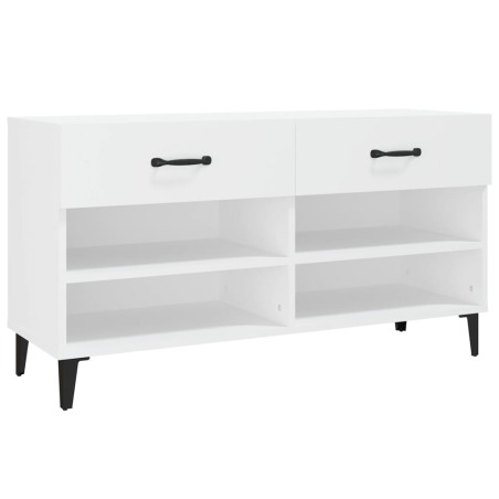 vidaXL Schuhschrank Weiß 102x35x55 cm Holzwerkstoff