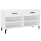 vidaXL Schuhschrank Weiß 102x35x55 cm Holzwerkstoff vidaXL Schuhschrank Weiß 102x35x55 cm Holzwerkstoff