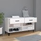 vidaXL Schuhschrank Weiß 102x35x55 cm Holzwerkstoff vidaXL Schuhschrank Weiß 102x35x55 cm Holzwerkstoff