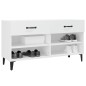 vidaXL Schuhschrank Weiß 102x35x55 cm Holzwerkstoff vidaXL Schuhschrank Weiß 102x35x55 cm Holzwerkstoff