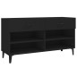 vidaXL Schuhschrank Schwarz 102x35x55 cm Holzwerkstoff vidaXL Schuhschrank Schwarz 102x35x55 cm Holzwerkstoff