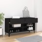 vidaXL Schuhschrank Schwarz 102x35x55 cm Holzwerkstoff vidaXL Schuhschrank Schwarz 102x35x55 cm Holzwerkstoff