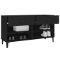 vidaXL Schuhschrank Schwarz 102x35x55 cm Holzwerkstoff vidaXL Schuhschrank Schwarz 102x35x55 cm Holzwerkstoff