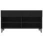 vidaXL Schuhschrank Schwarz 102x35x55 cm Holzwerkstoff vidaXL Schuhschrank Schwarz 102x35x55 cm Holzwerkstoff