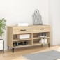 vidaXL Schuhschrank Sonoma-Eiche 102x35x55 cm Holzwerkstoff vidaXL Schuhschrank Sonoma-Eiche 102x35x55 cm Holzwerkstoff