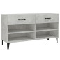 vidaXL Schuhschrank Betongrau 102x35x55 cm Holzwerkstoff vidaXL Schuhschrank Betongrau 102x35x55 cm Holzwerkstoff