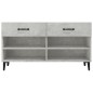 vidaXL Schuhschrank Betongrau 102x35x55 cm Holzwerkstoff vidaXL Schuhschrank Betongrau 102x35x55 cm Holzwerkstoff