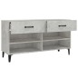 vidaXL Schuhschrank Betongrau 102x35x55 cm Holzwerkstoff vidaXL Schuhschrank Betongrau 102x35x55 cm Holzwerkstoff