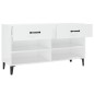 vidaXL Schuhschrank Hochglanz-Weiß 102x35x55 cm Holzwerkstoff vidaXL Schuhschrank Hochglanz-Weiß 102x35x55 cm Holzwerkstoff
