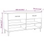 vidaXL Schuhschrank Hochglanz-Weiß 102x35x55 cm Holzwerkstoff vidaXL Schuhschrank Hochglanz-Weiß 102x35x55 cm Holzwerkstoff