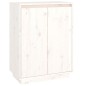 vidaXL Schuhschrank Weiß 60x35x80 cm Massivholz Kiefer vidaXL Schuhschrank Weiß 60x35x80 cm Massivholz Kiefer
