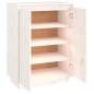 vidaXL Schuhschrank Weiß 60x35x80 cm Massivholz Kiefer vidaXL Schuhschrank Weiß 60x35x80 cm Massivholz Kiefer