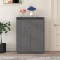 vidaXL Schuhschrank Grau 60x35x80 cm Massivholz Kiefer vidaXL Schuhschrank Grau 60x35x80 cm Massivholz Kiefer