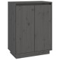 vidaXL Schuhschrank Grau 60x35x80 cm Massivholz Kiefer vidaXL Schuhschrank Grau 60x35x80 cm Massivholz Kiefer
