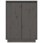vidaXL Schuhschrank Grau 60x35x80 cm Massivholz Kiefer vidaXL Schuhschrank Grau 60x35x80 cm Massivholz Kiefer