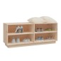 vidaXL Schuhregal 110x34x45 cm Massivholz Kiefer vidaXL Schuhregal 110x34x45 cm Massivholz Kiefer
