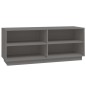 vidaXL Schuhregal Grau 110x34x45 cm Massivholz Kiefer vidaXL Schuhregal Grau 110x34x45 cm Massivholz Kiefer