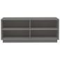 vidaXL Schuhregal Grau 110x34x45 cm Massivholz Kiefer vidaXL Schuhregal Grau 110x34x45 cm Massivholz Kiefer