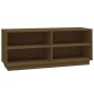 vidaXL Schuhregal Honigbraun 110x34x45 cm Massivholz Kiefer vidaXL Schuhregal Honigbraun 110x34x45 cm Massivholz Kiefer