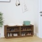 vidaXL Schuhregal Honigbraun 110x34x45 cm Massivholz Kiefer vidaXL Schuhregal Honigbraun 110x34x45 cm Massivholz Kiefer