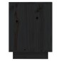 vidaXL Schuhregal Schwarz 110x34x45 cm Massivholz Kiefer vidaXL Schuhregal Schwarz 110x34x45 cm Massivholz Kiefer