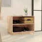 vidaXL Schuhregal 60x34x45 cm Massivholz Kiefer vidaXL Schuhregal 60x34x45 cm Massivholz Kiefer