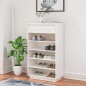 vidaXL Schuhregal Weiß 60x34x105 cm Massivholz Kiefer vidaXL Schuhregal Weiß 60x34x105 cm Massivholz Kiefer