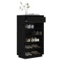 vidaXL Schuhregal Schwarz 60x34x105 cm Massivholz Kiefer vidaXL Schuhregal Schwarz 60x34x105 cm Massivholz Kiefer