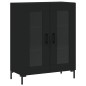Highboard Schwarz 69,5x34x180 cm Holzwerkstoff Highboard Schwarz 69,5x34x180 cm Holzwerkstoff