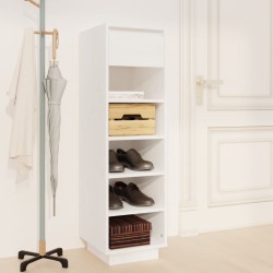 vidaXL Schuhregal Weiß 34x30x105 cm Massivholz Kiefer