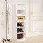 vidaXL Schuhregal Weiß 34x30x105 cm Massivholz Kiefer vidaXL Schuhregal Weiß 34x30x105 cm Massivholz Kiefer
