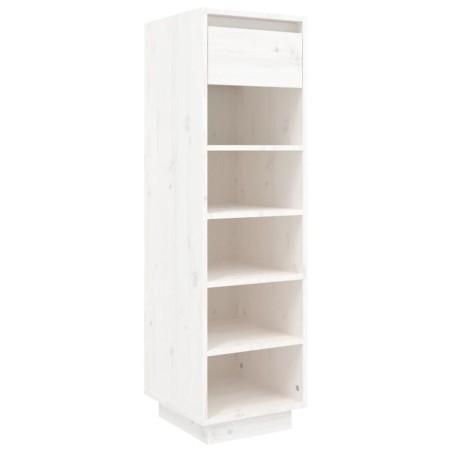 vidaXL Schuhregal Weiß 34x30x105 cm Massivholz Kiefer