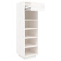 vidaXL Schuhregal Weiß 34x30x105 cm Massivholz Kiefer vidaXL Schuhregal Weiß 34x30x105 cm Massivholz Kiefer