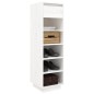 vidaXL Schuhregal Weiß 34x30x105 cm Massivholz Kiefer vidaXL Schuhregal Weiß 34x30x105 cm Massivholz Kiefer