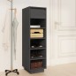 vidaXL Schuhregal Grau 34x30x105 cm Massivholz Kiefer vidaXL Schuhregal Grau 34x30x105 cm Massivholz Kiefer
