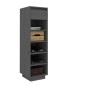 vidaXL Schuhregal Grau 34x30x105 cm Massivholz Kiefer vidaXL Schuhregal Grau 34x30x105 cm Massivholz Kiefer
