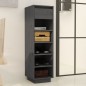 vidaXL Schuhregal Grau 34x30x105 cm Massivholz Kiefer vidaXL Schuhregal Grau 34x30x105 cm Massivholz Kiefer