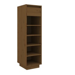 vidaXL Schuhregal Honigbraun 30x34x105 cm Massivholz Kiefer
