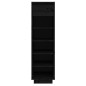 vidaXL Schuhregal Schwarz 34x30x105 cm Massivholz Kiefer vidaXL Schuhregal Schwarz 34x30x105 cm Massivholz Kiefer
