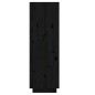vidaXL Schuhregal Schwarz 34x30x105 cm Massivholz Kiefer vidaXL Schuhregal Schwarz 34x30x105 cm Massivholz Kiefer