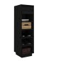 vidaXL Schuhregal Schwarz 34x30x105 cm Massivholz Kiefer vidaXL Schuhregal Schwarz 34x30x105 cm Massivholz Kiefer