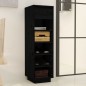 vidaXL Schuhregal Schwarz 34x30x105 cm Massivholz Kiefer vidaXL Schuhregal Schwarz 34x30x105 cm Massivholz Kiefer