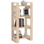 vidaXL Bücherregal/Raumteiler 60x35x125 cm Massivholz vidaXL Bücherregal/Raumteiler 60x35x125 cm Massivholz