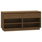 vidaXL Schuhregal Honigbraun 110x34x52 cm Massivholz Kiefer vidaXL Schuhregal Honigbraun 110x34x52 cm Massivholz Kiefer