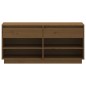 vidaXL Schuhregal Honigbraun 110x34x52 cm Massivholz Kiefer vidaXL Schuhregal Honigbraun 110x34x52 cm Massivholz Kiefer