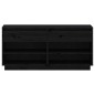 vidaXL Schuhregal Schwarz 110x34x52 cm Massivholz Kiefer vidaXL Schuhregal Schwarz 110x34x52 cm Massivholz Kiefer