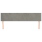 Kopfteile 2 Stk. Hellgrau 90x5x78/88 cm Samt Kopfteile 2 Stk. Hellgrau 90x5x78/88 cm Samt