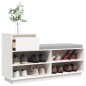 vidaXL Schuhregal Weiß 110x34x61 cm Massivholz Kiefer vidaXL Schuhregal Weiß 110x34x61 cm Massivholz Kiefer